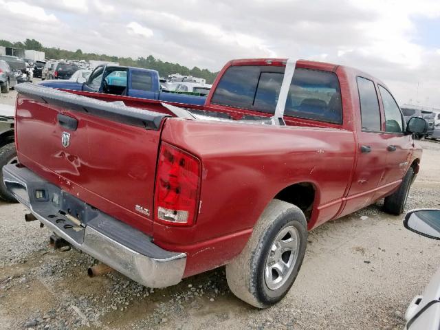 1D7HA18N26J152229 - 2006 DODGE RAM 1500 S MAROON photo 4