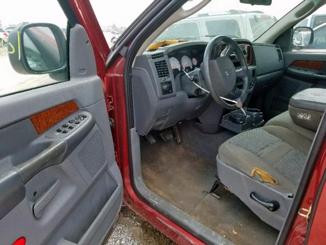 1D7HA18N26J152229 - 2006 DODGE RAM 1500 S MAROON photo 9