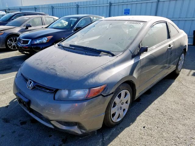 2HGFG12618H582101 - 2008 HONDA CIVIC LX BROWN photo 2