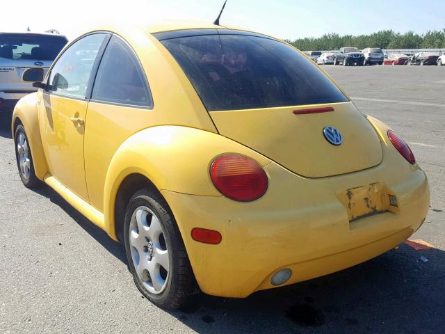 3VWCD21C3YM478649 - 2000 VOLKSWAGEN NEW BEETLE ყვითელი ფოტო 3