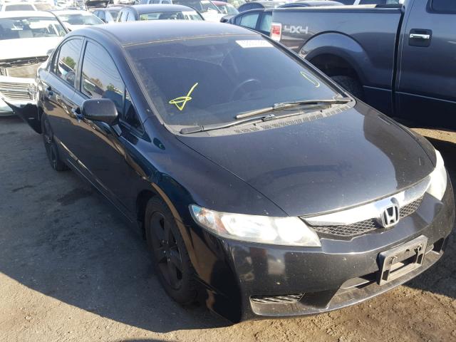 2HGFA1F69BH547325 - 2011 HONDA CIVIC LX-S BLACK photo 1