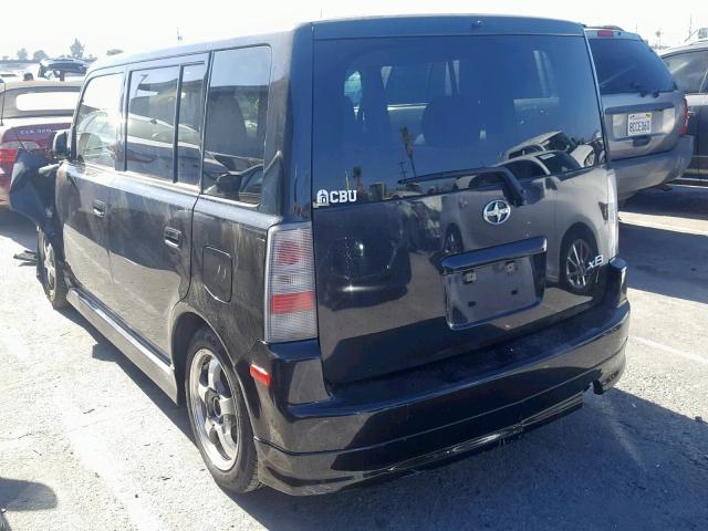 JTLKT324X64098252 - 2006 TOYOTA SCION XB შავი ფოტო 3