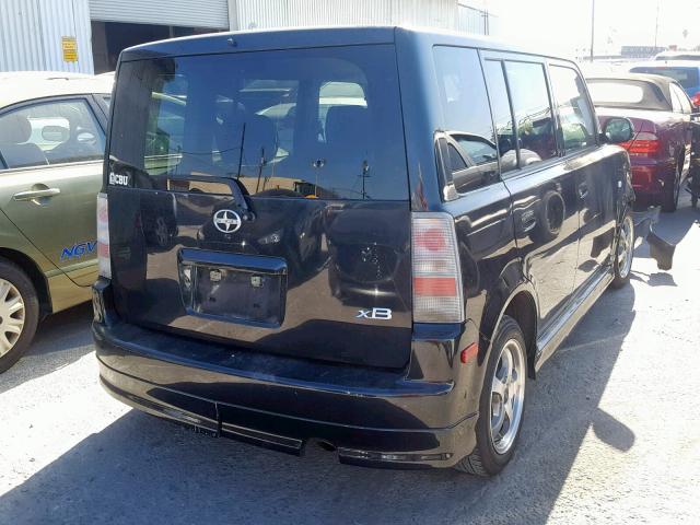 JTLKT324X64098252 - 2006 TOYOTA SCION XB შავი ფოტო 4