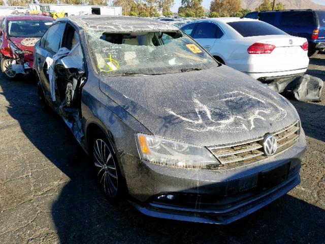 3VWD17AJ8GM286568 - 2016 VOLKSWAGEN JETTA SPOR CHARCOAL photo 1