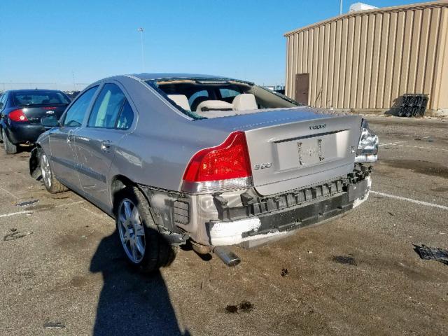 YV1RH59H842394647 - 2004 VOLVO S60 2.5T BEIGE photo 3