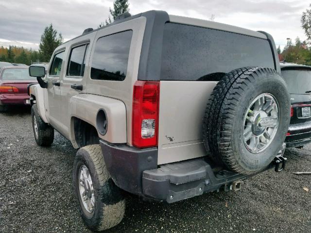 5GTEN13L388140083 - 2008 HUMMER H3 ALPHA SILVER photo 3