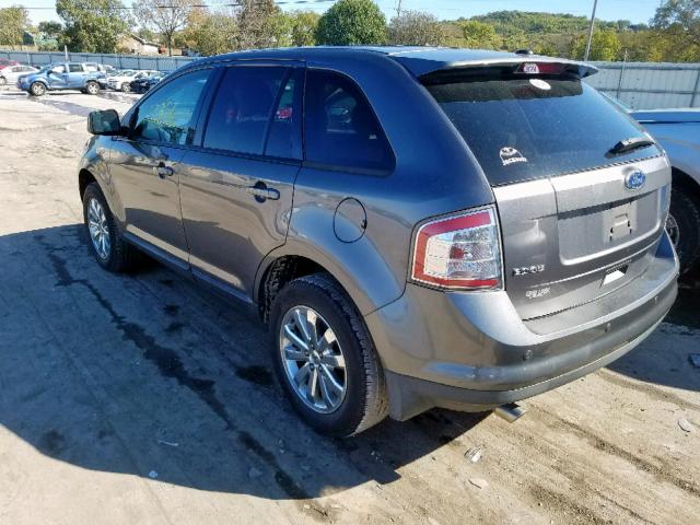 2FMDK3JC7ABB25031 - 2010 FORD EDGE SEL CHARCOAL photo 3