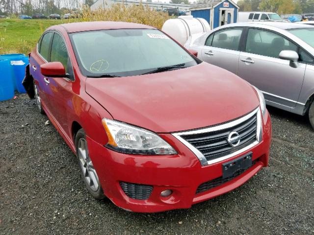 3N1AB7APXDL725877 - 2013 NISSAN SENTRA S RED photo 1