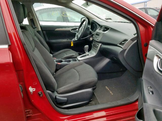 3N1AB7APXDL725877 - 2013 NISSAN SENTRA S RED photo 5