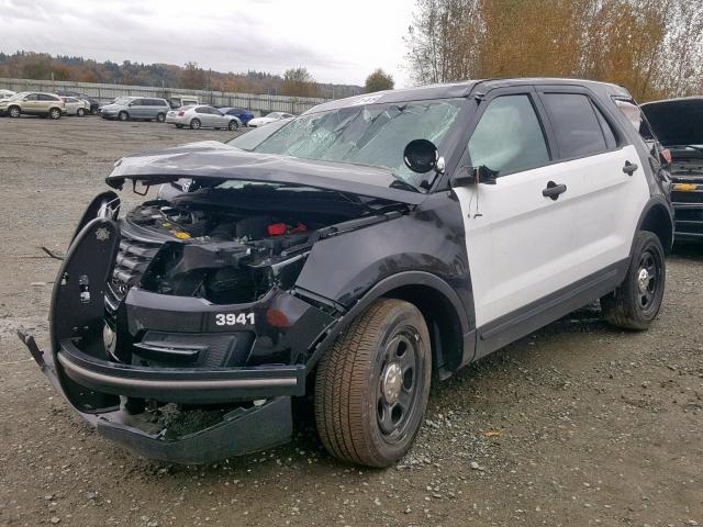 1FM5K8AR1KGB15658 - 2019 FORD EXPLORER P TWO TONE photo 2