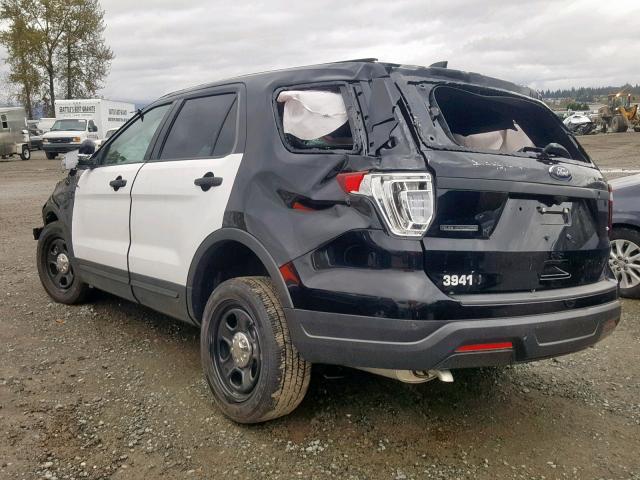 1FM5K8AR1KGB15658 - 2019 FORD EXPLORER P TWO TONE photo 3