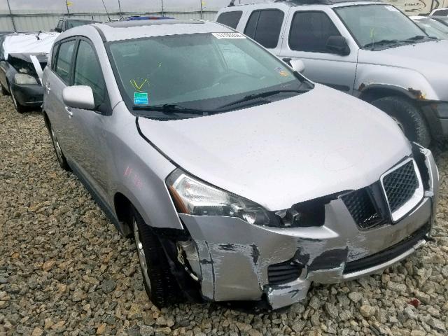 5Y2SP6E83AZ403912 - 2010 PONTIAC VIBE SILVER photo 1