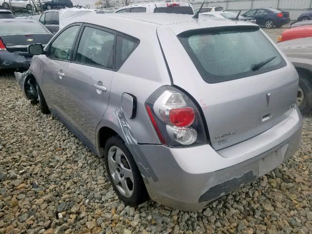 5Y2SP6E83AZ403912 - 2010 PONTIAC VIBE SILVER photo 3