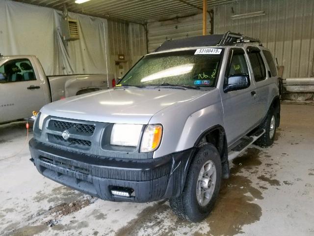 5N1ED28Y2YC603389 - 2000 NISSAN XTERRA XE SILVER photo 2