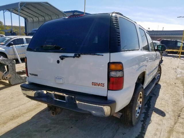 1GKEK13Z14J184451 - 2004 GMC YUKON WHITE photo 4