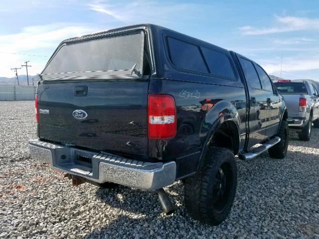 1FTPW14514KC91126 - 2004 FORD F150 SUPER BLACK photo 4