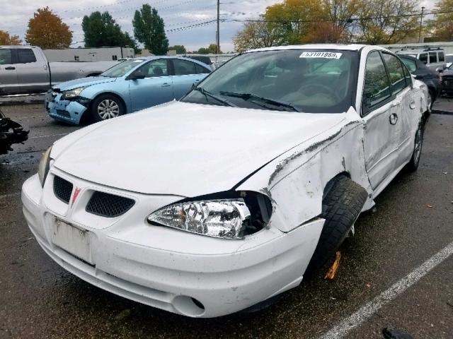 1G2NF52FX3C218456 - 2003 PONTIAC GRAND AM S WHITE photo 2