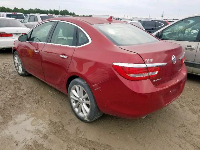 1G4PR5SK5C4156575 - 2012 BUICK VERANO CON RED photo 3