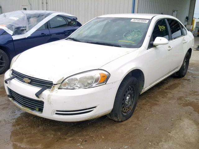 2G1WS583081244451 - 2008 CHEVROLET IMPALA POL WHITE photo 2