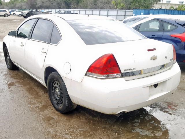 2G1WS583081244451 - 2008 CHEVROLET IMPALA POL WHITE photo 3