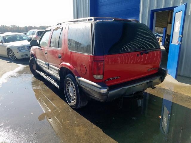 1GKDT13W9T2505255 - 1996 GMC JIMMY RED photo 3