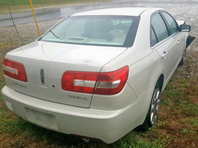 3LNHM26166R665685 - 2006 LINCOLN ZEPHYR WHITE photo 4