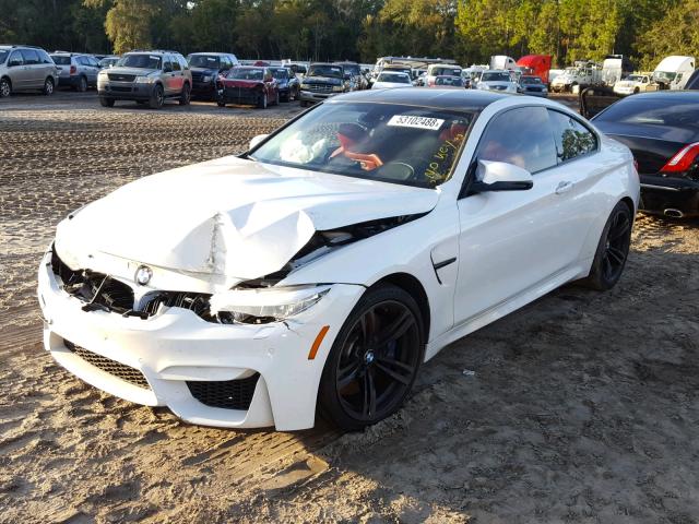 WBS3R9C56FK331606 - 2015 BMW M4 WHITE photo 2