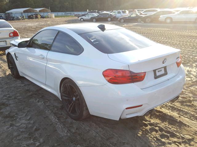 WBS3R9C56FK331606 - 2015 BMW M4 WHITE photo 3