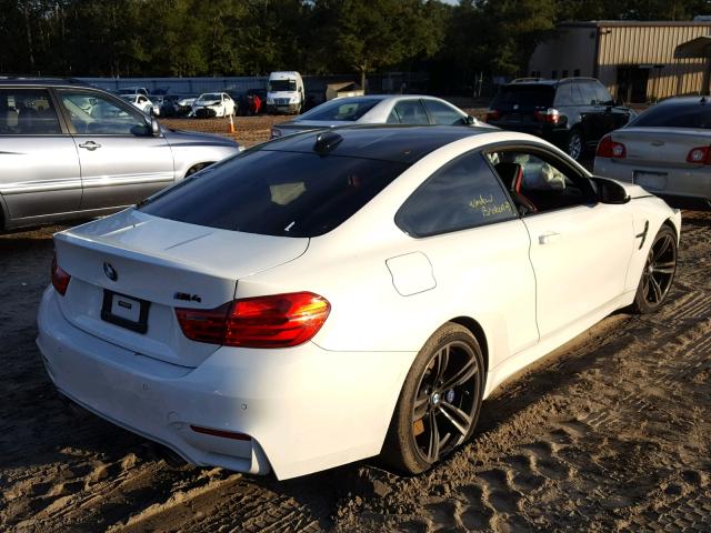 WBS3R9C56FK331606 - 2015 BMW M4 WHITE photo 4