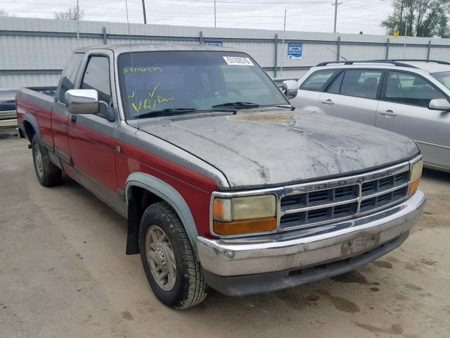 1B7GL23Y3MS259448 - 1991 DODGE DAKOTA RED photo 1