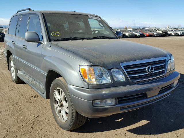 JTJHT00W354001042 - 2005 LEXUS LX 470 GRAY photo 1