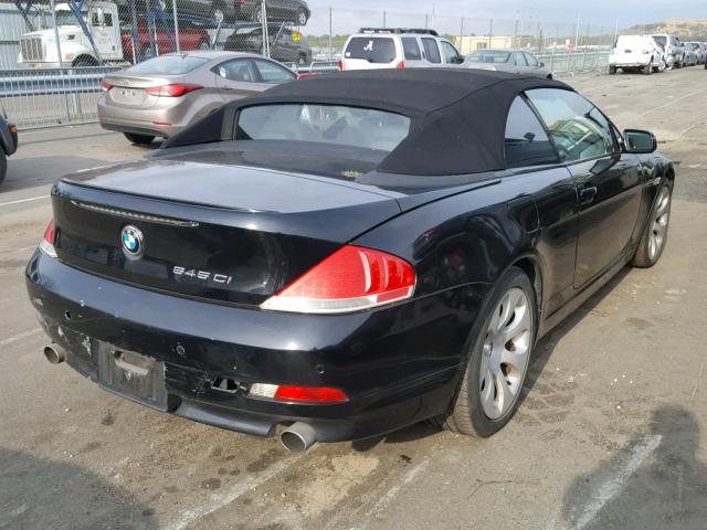 WBAEK73455B328868 - 2005 BMW 645 CI AUT BLACK photo 4