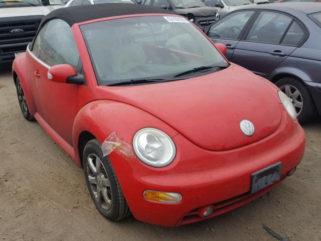 3VWCD21Y64M308565 - 2004 VOLKSWAGEN NEW BEETLE RED photo 1