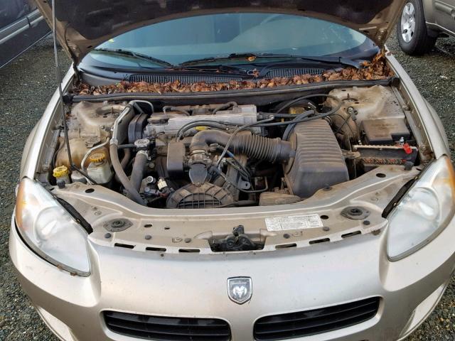 1B3EL36X63N518318 - 2003 DODGE STRATUS SE TAN photo 7