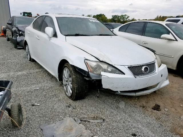 JTHCK262585018535 - 2008 LEXUS IS 250 WHITE photo 1