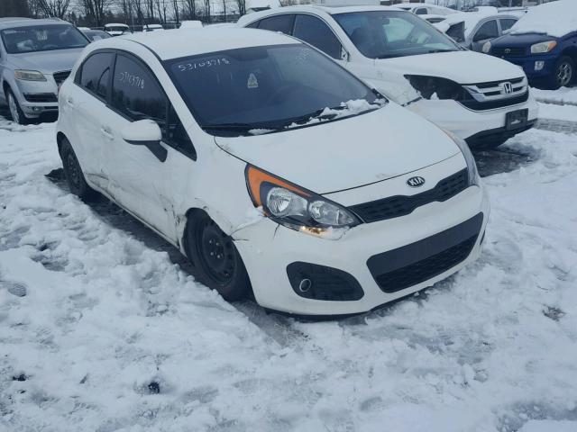 KNADM5A38D6847649 - 2013 KIA RIO LX WHITE photo 1