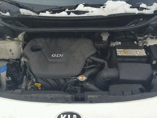 KNADM5A38D6847649 - 2013 KIA RIO LX WHITE photo 7