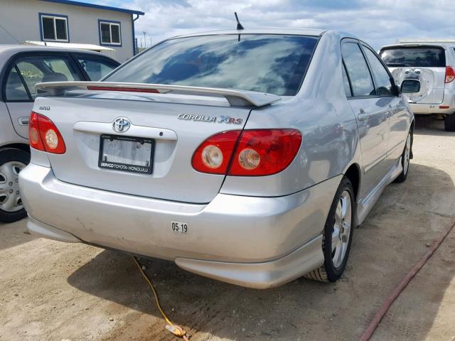 2T1BY32E25C392729 - 2005 TOYOTA COROLLA XR 银色 照片 4