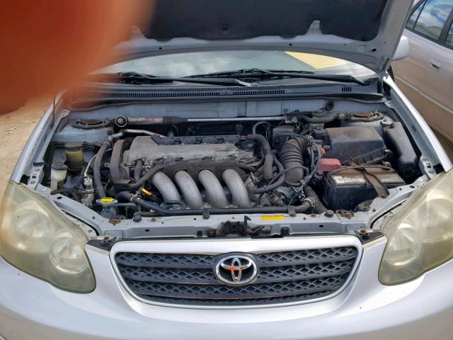 2T1BY32E25C392729 - 2005 TOYOTA COROLLA XR 银色 照片 7