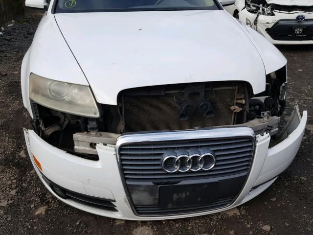 WAUAH74FX7N079143 - 2007 AUDI A6 3.2 WHITE photo 9