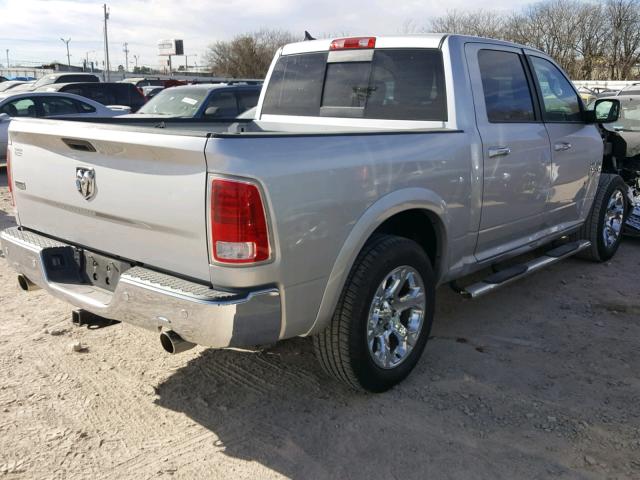 1C6RR6NT2ES100705 - 2014 RAM 1500 LARAM SILVER photo 4