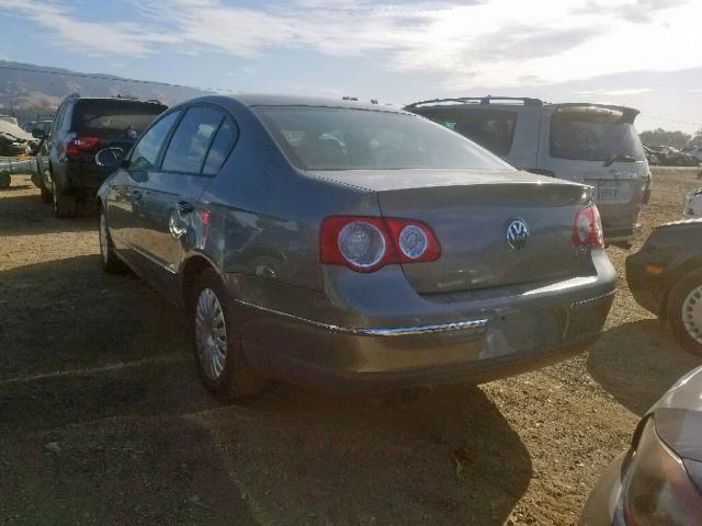 WVWAK73C06P137582 - 2006 VOLKSWAGEN PASSAT 2.0 GRAY photo 3