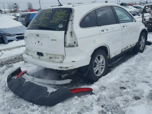 5J6RE4H7XBL813794 - 2011 HONDA CR-V EXL WHITE photo 4