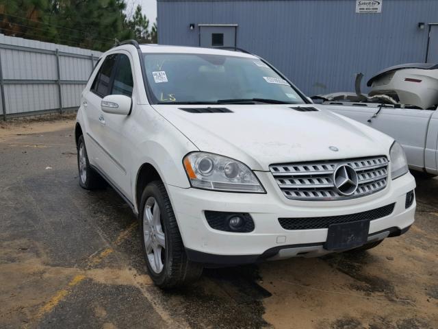 4JGBB86E57A214082 - 2007 MERCEDES-BENZ ML 350 WHITE photo 1