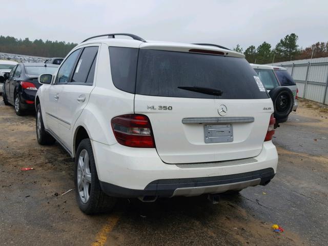 4JGBB86E57A214082 - 2007 MERCEDES-BENZ ML 350 WHITE photo 3