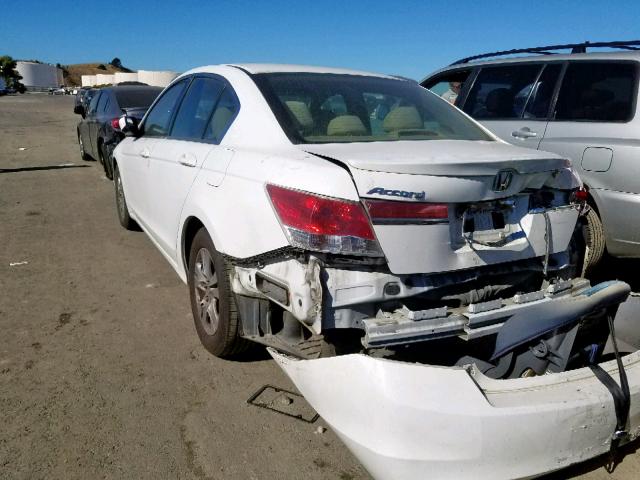 1HGCP2F43BA092668 - 2011 HONDA ACCORD LXP WHITE photo 3