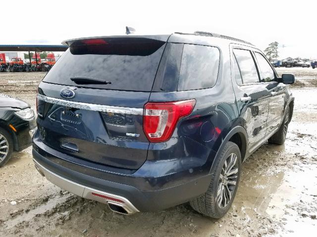 1FM5K8HT3HGB39552 - 2017 FORD EXPLORER P BLACK photo 4