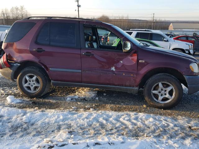 4JGAB54E0XA102965 - 1999 MERCEDES-BENZ ML 320 MAROON photo 9