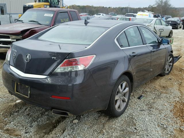 19UUA8F20CA017466 - 2012 ACURA TL GRAY photo 4