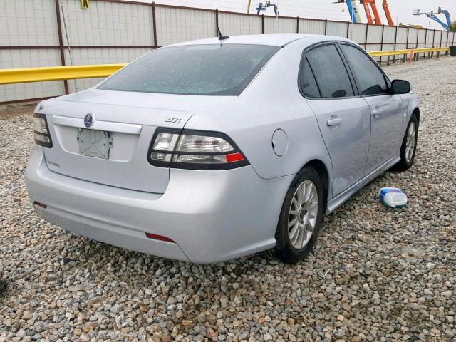 YS3FB49Y991005217 - 2009 SAAB 9-3 2.0T SILVER photo 4